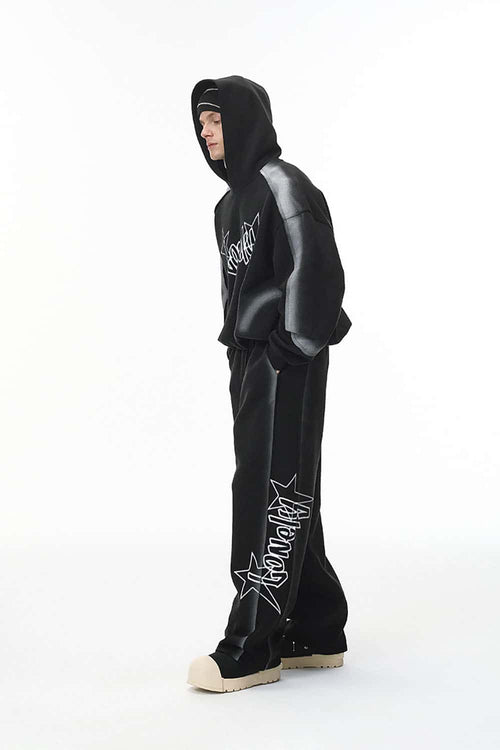 Air-Layer Graphic Sweatpants - Active Black