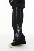 Air-Layer Graphic Sweatpants - Active Black