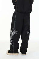 Air-Layer Graphic Sweatpants - Active Black