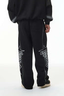 Air-Layer Graphic Sweatpants - Active Black