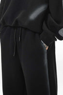 Air-Layer Graphic Sweatpants - Active Black