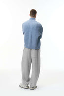 Premium Fleece Jogger Sweatpants - Flower Gray