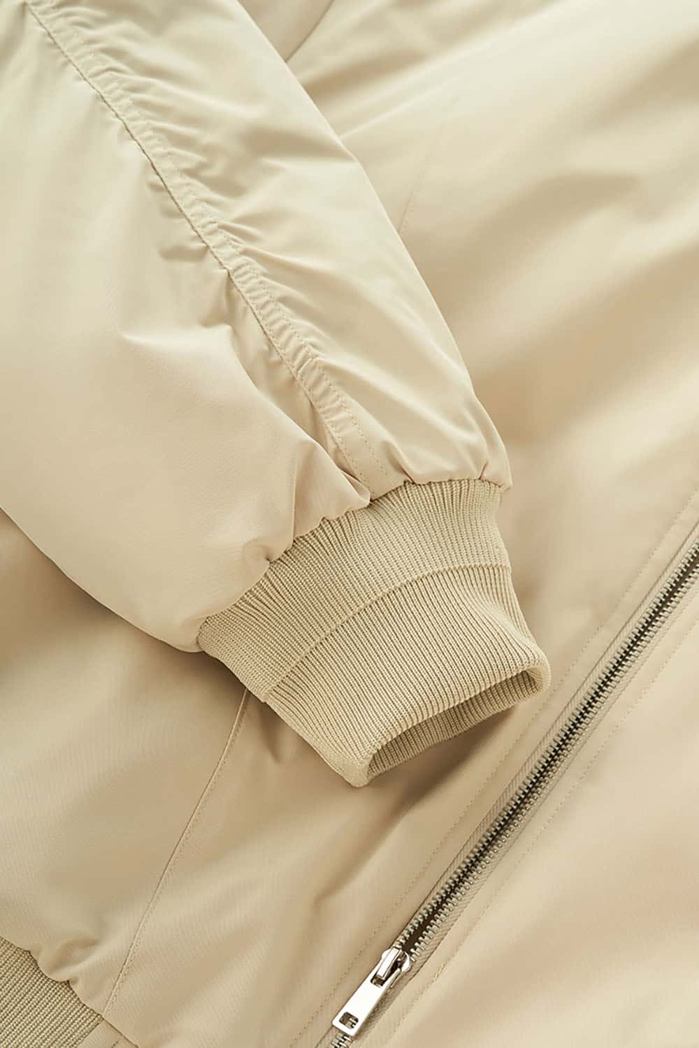 Stand Collar Bomber Jacket _ Cleanfit Deconstructed Quilted Padded Outerwear