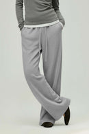 Lyocell Blend Relaxed Banana Pants - Flower Gray