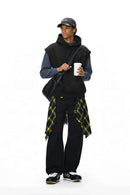 Premium Sleeveless Fleece Hoodie - Active Black