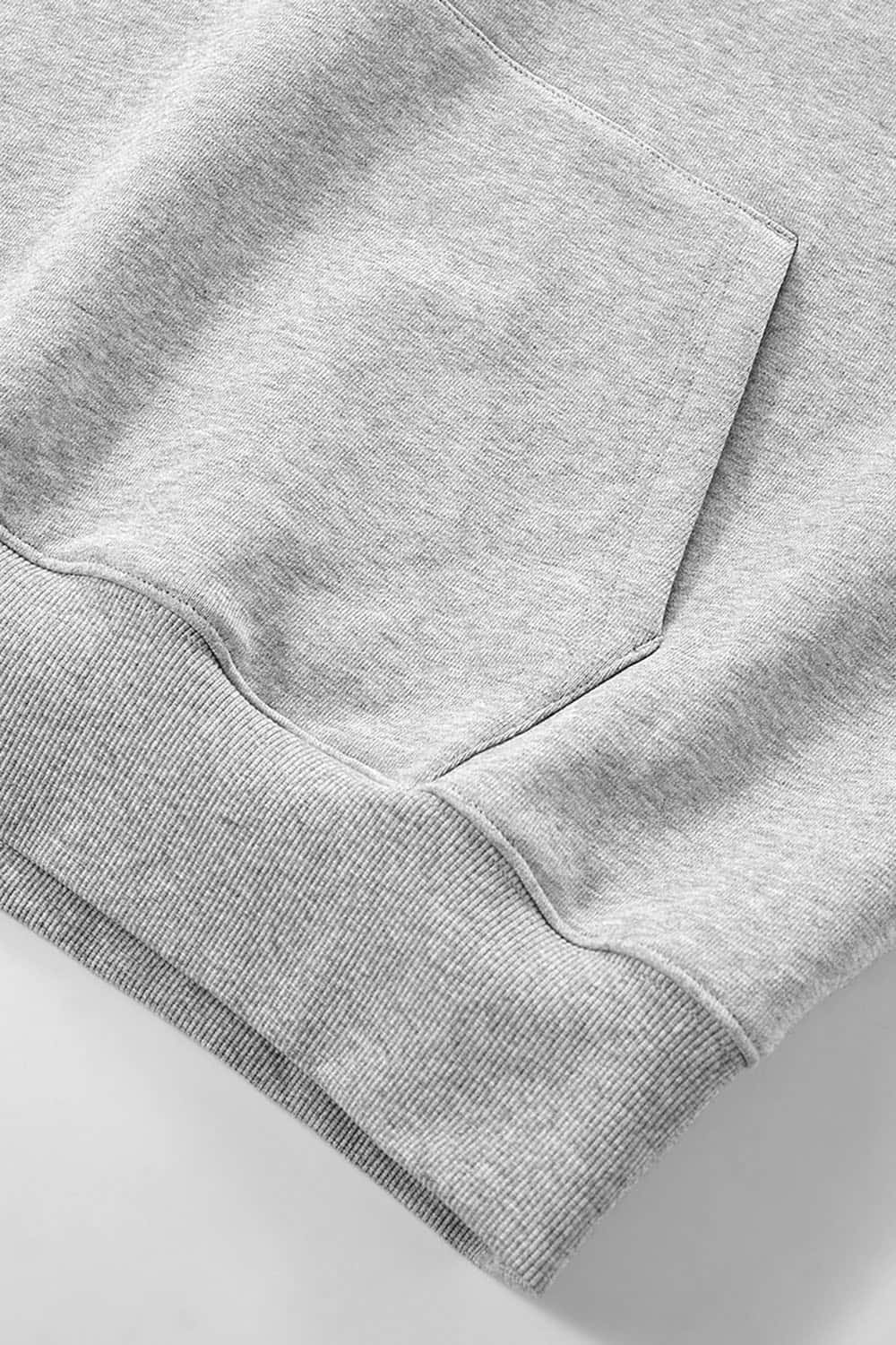 Heavyweight Sleeveless Hoodie Vest _ Rolled-Edge Hooded Sweatshirt Tank