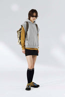 Premium Sleeveless Fleece Hoodie - Flower Gray