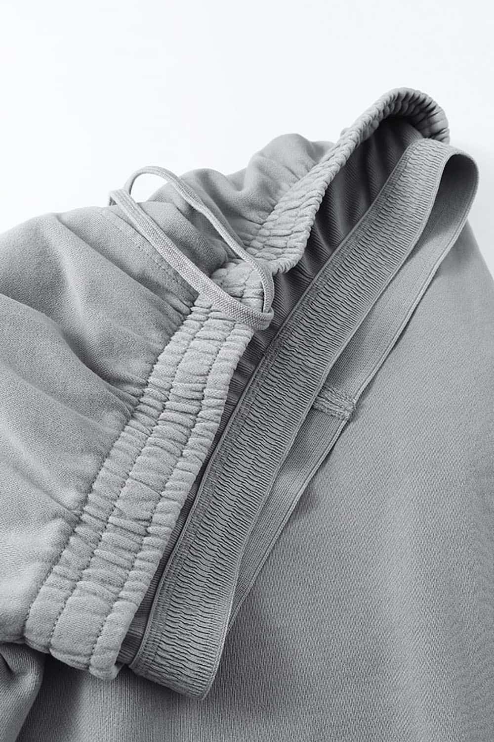 Vintage Double Waistband Straight-Leg Pants _ Distressed Slimming Casual Trousers