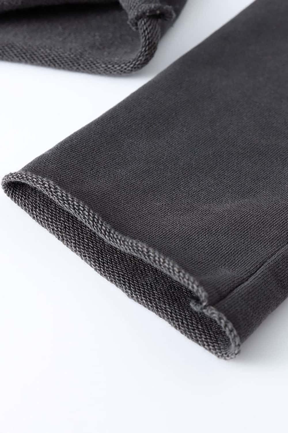 Vintage V-Neck Ruched Cropped Hoodie _ Long Sleeve Relaxed Fit Pullover Top