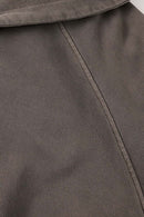 Heavyweight Paneled Zip Hoodie - Coffee