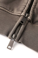 Heavyweight Paneled Zip Hoodie - Coffee