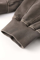 Heavyweight Paneled Zip Hoodie - Coffee