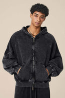 Heavyweight Paneled Zip Hoodie - Fried Snowflakes