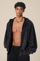 Heavyweight Paneled Zip Hoodie - Fried Snowflakes