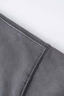 Vintage Heavyweight Washed Distressed Hoodie - Charcoal