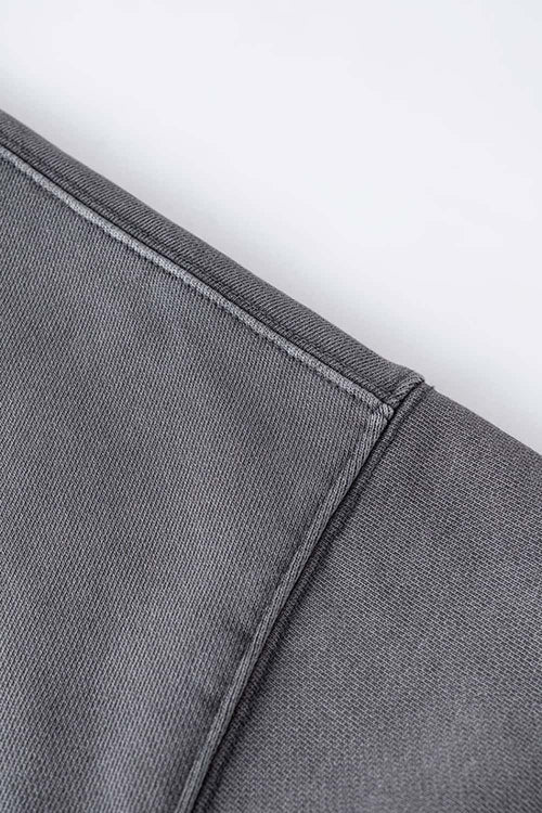 Vintage Heavyweight Washed Distressed Hoodie - Charcoal