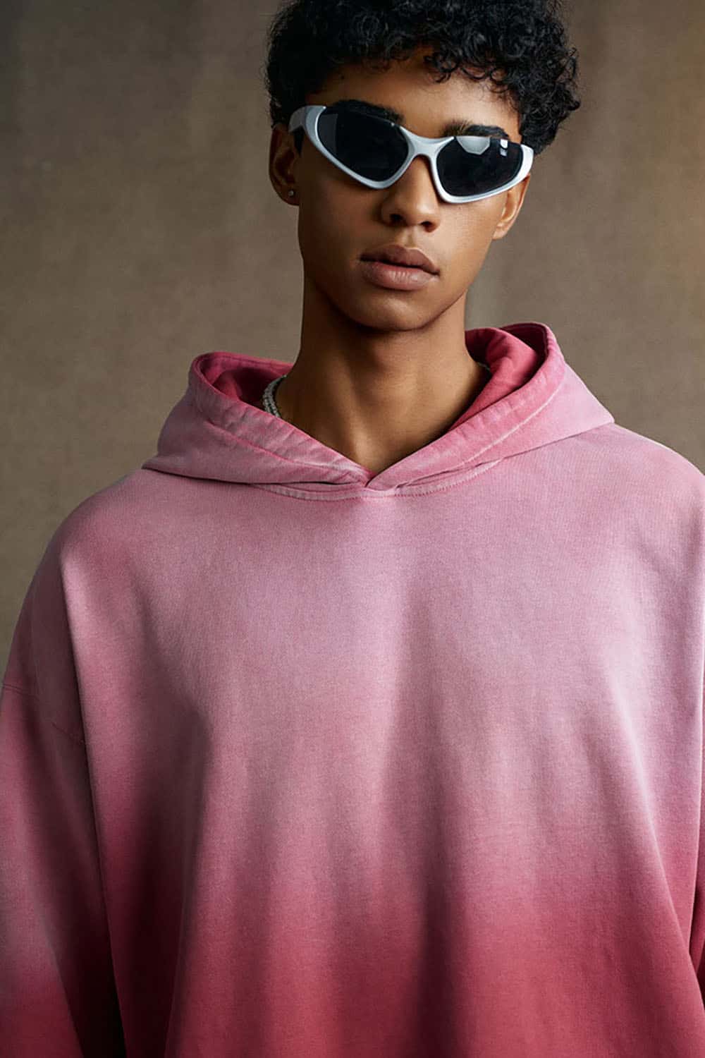 Vintage Heavyweight Washed Distressed Hoodie - Red
