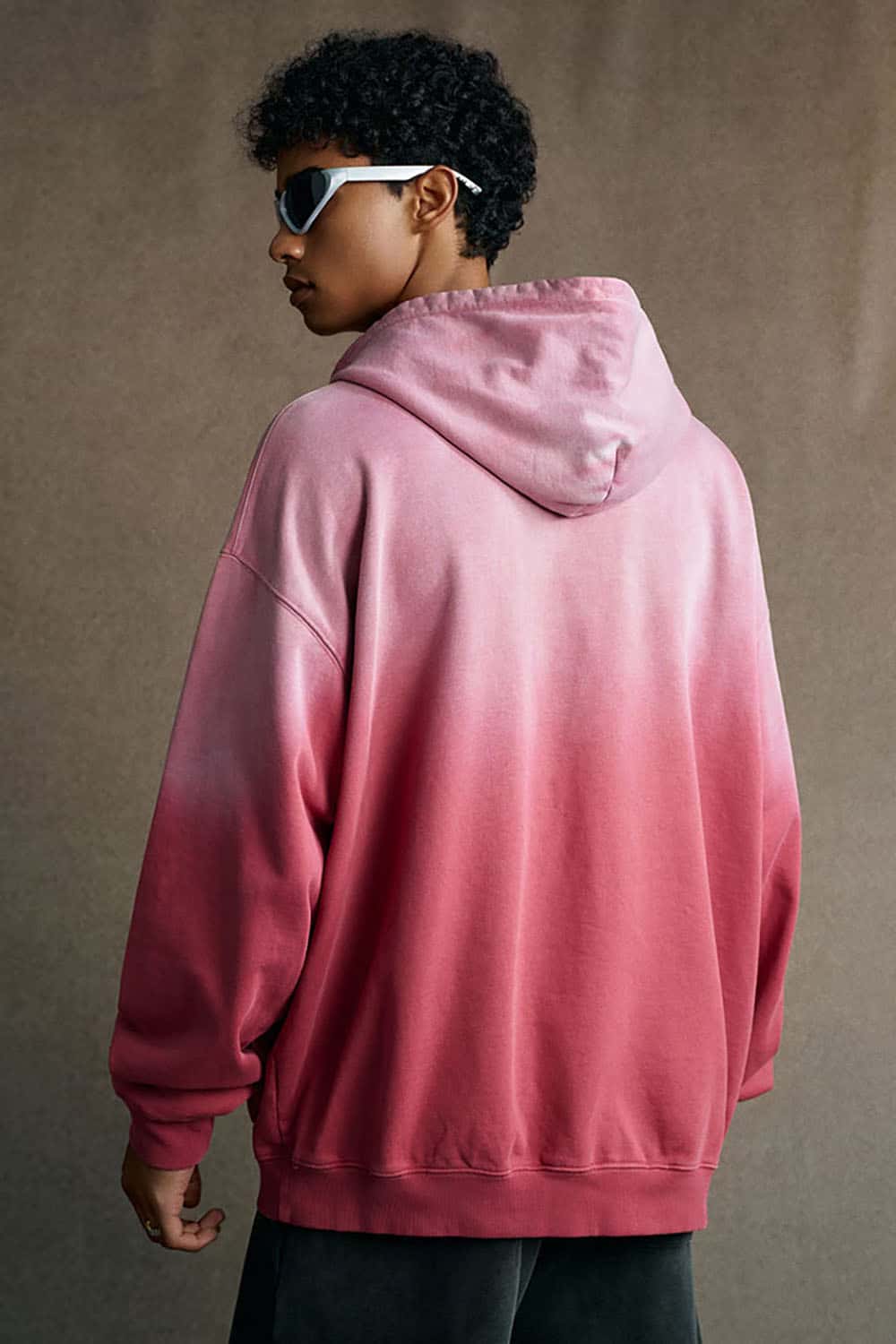 Vintage Heavyweight Washed Distressed Hoodie - Red