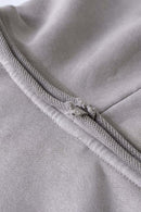 Washed Distressed Oversized Hoodie - Vintage Medium Gray