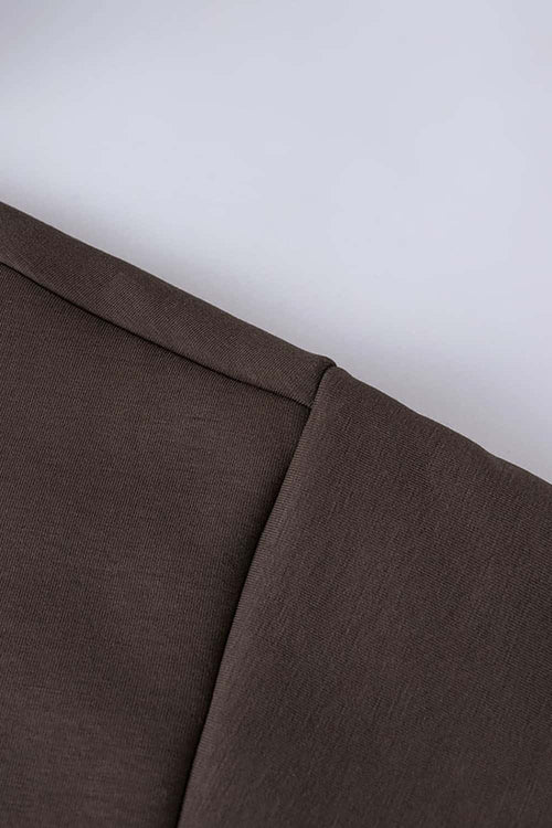 Heavyweight Fleece Zip-Up Hoodie - Brown