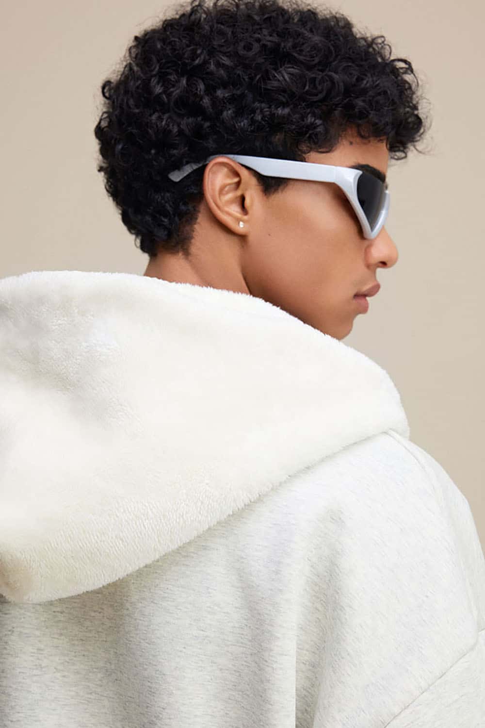 Plush Lined Zip-Up Hoodie _ Loose Fit Fleece Hooded Sweatshirt Jacket