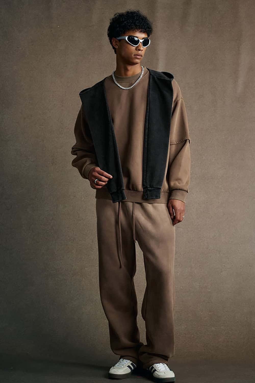 Multifunctional Shawl Scarf _ Tie Sleeve Layered Shoulder Wrap Accessory