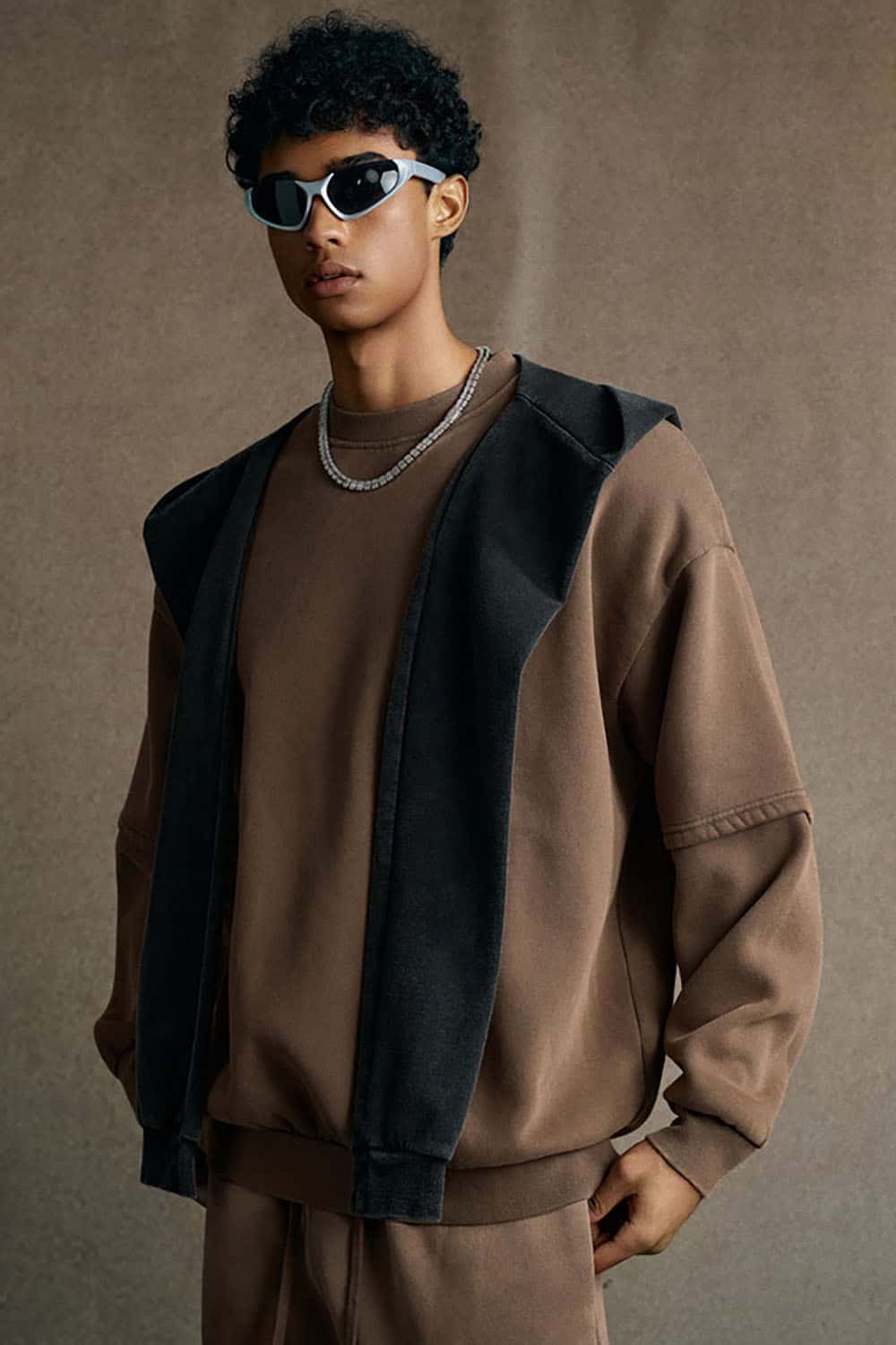 Multifunctional Shawl Scarf _ Tie Sleeve Layered Shoulder Wrap Accessory