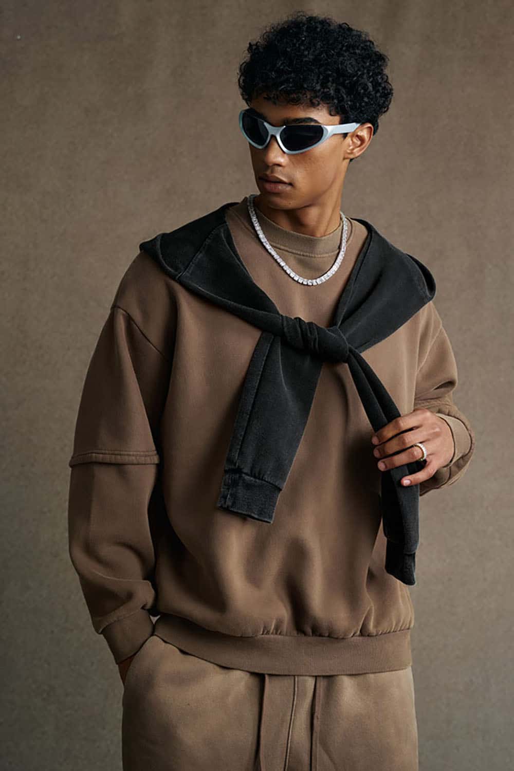 Multifunctional Shawl Scarf _ Tie Sleeve Layered Shoulder Wrap Accessory