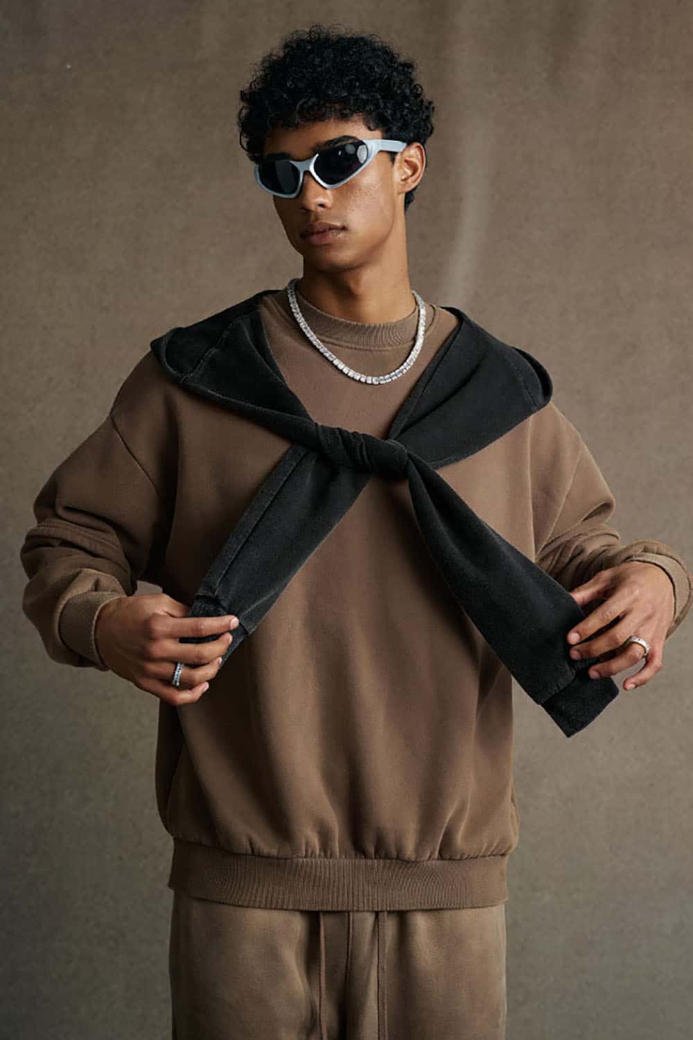 Multifunctional Shawl Scarf _ Tie Sleeve Layered Shoulder Wrap Accessory