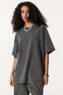 Double-Layer Panel Tee - Dark Gray