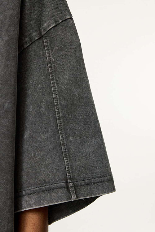 Double-Layer Panel Tee - Dark Gray