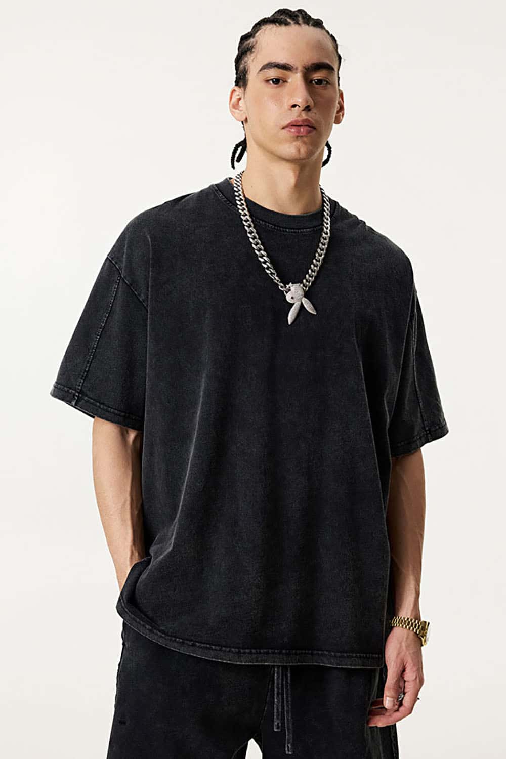 Double-Layer Panel Tee - Fried Snowflakes