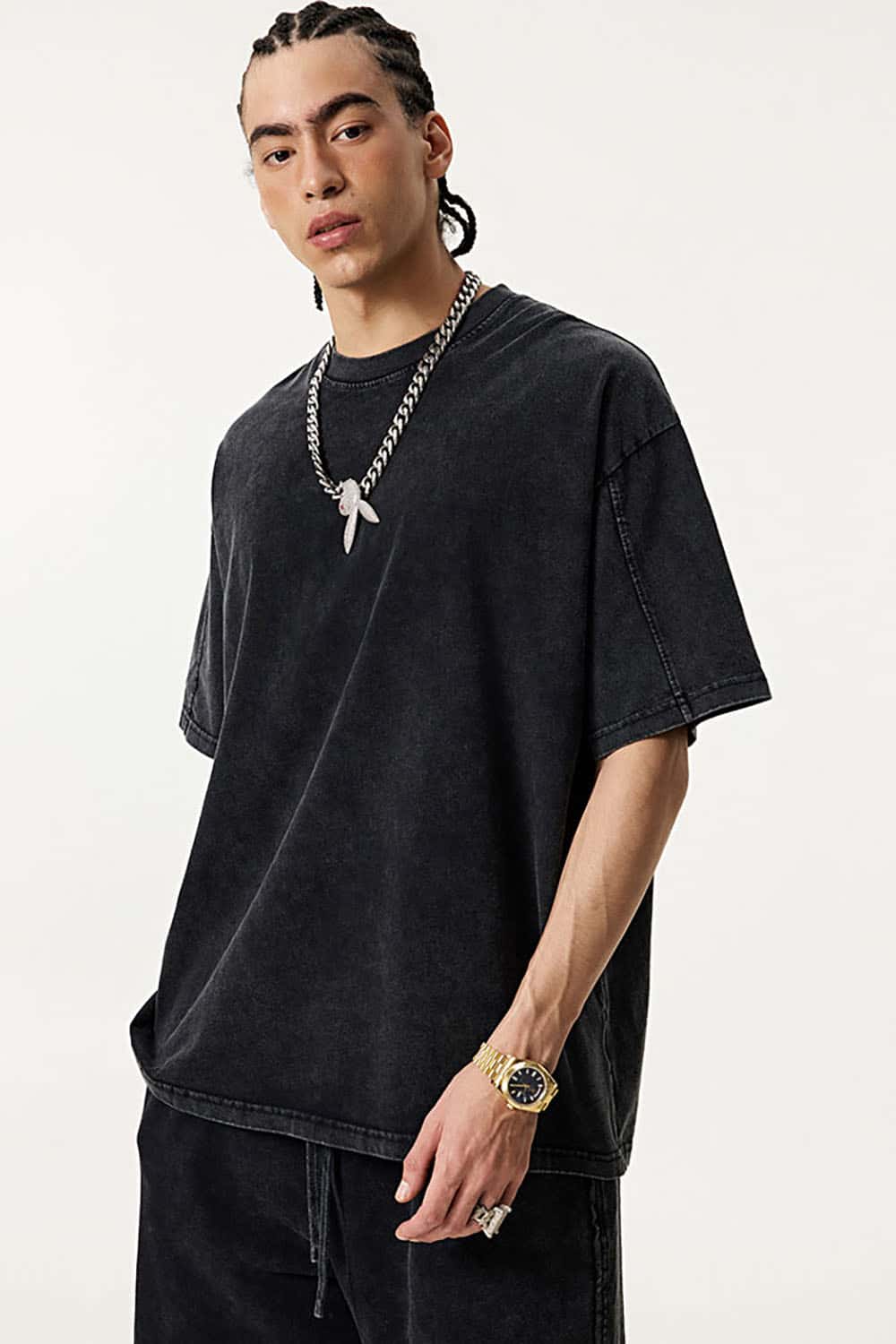 Double-Layer Panel Tee - Fried Snowflakes