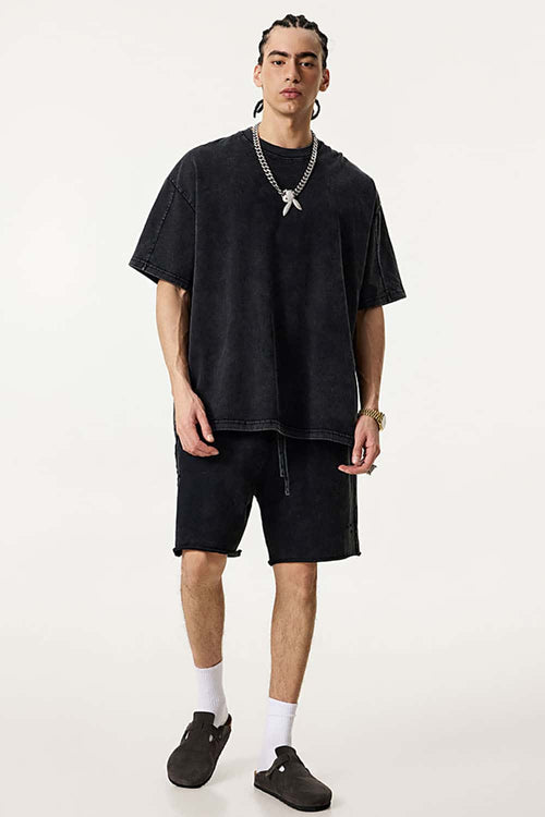 Double-Layer Panel Tee - Fried Snowflakes
