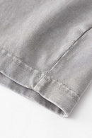Double-Layer Panel Tee - Medium Gray