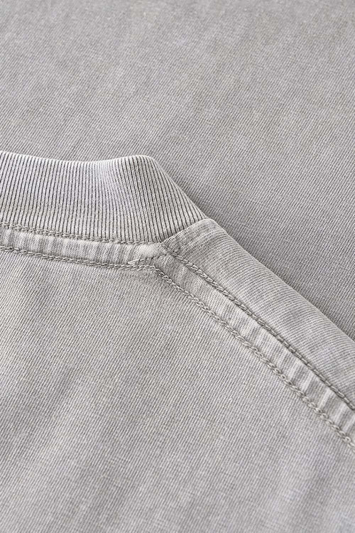 Double-Layer Panel Tee - Medium Gray