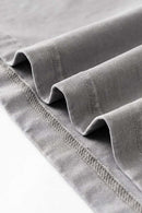 Double-Layer Panel Tee - Medium Gray