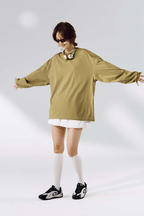 High-Stretch Performance Long Sleeve - Mud Green