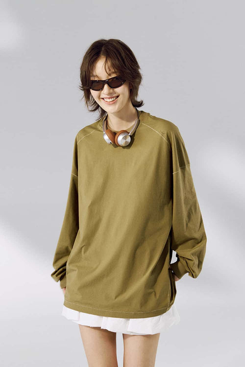 High-Stretch Performance Long Sleeve - Mud Green