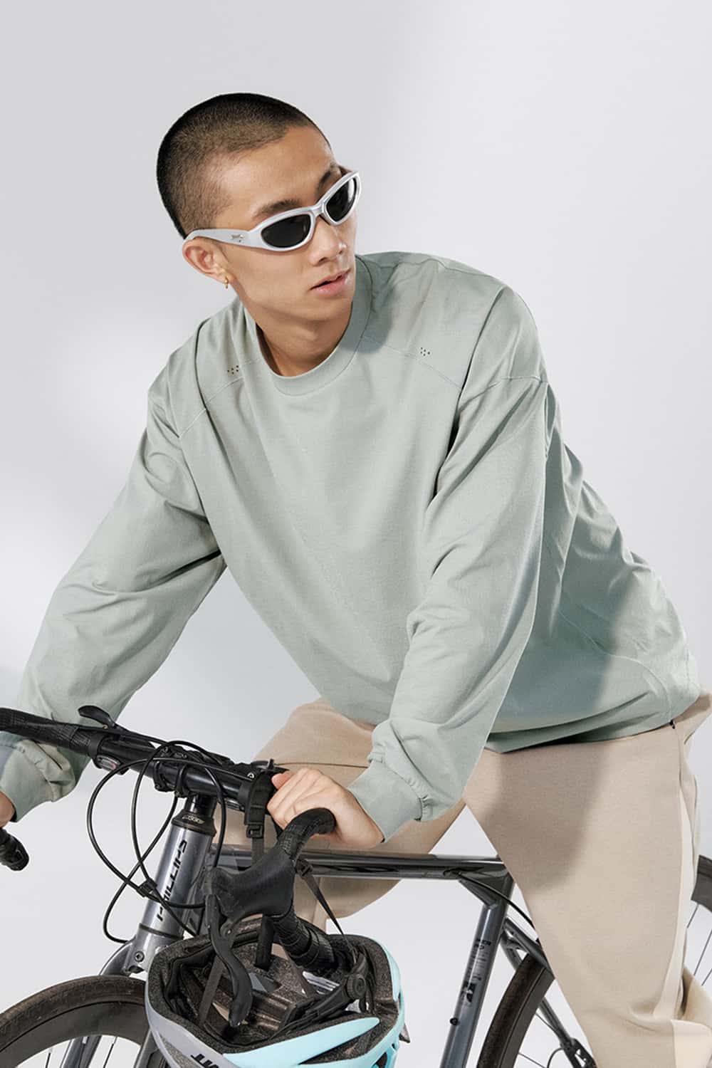 High-Stretch Performance Long Sleeve - Stone Gray