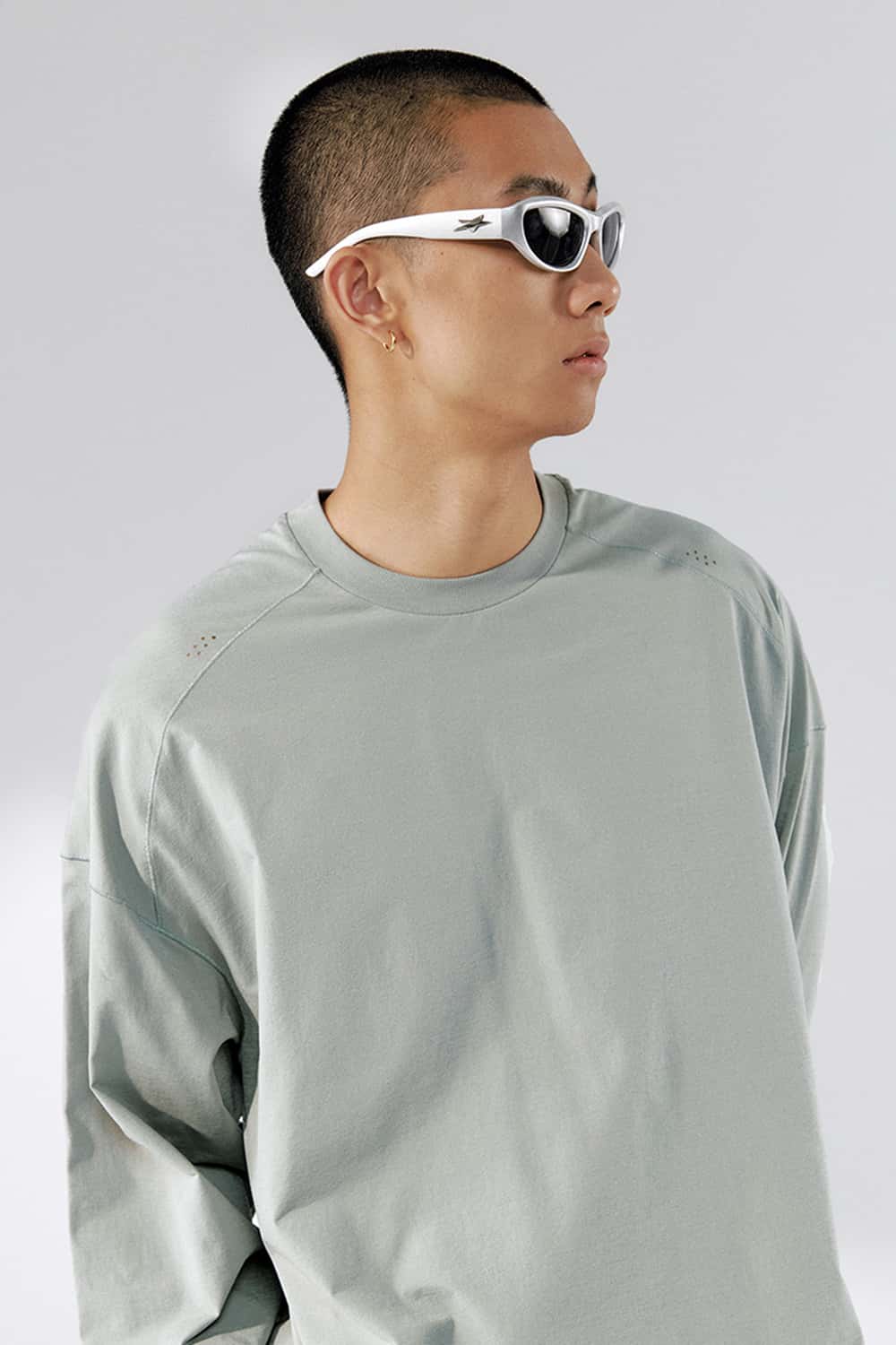 High-Stretch Performance Long Sleeve - Stone Gray