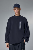 Premium Fleece Crewneck Sweatshirt - Navy Blue