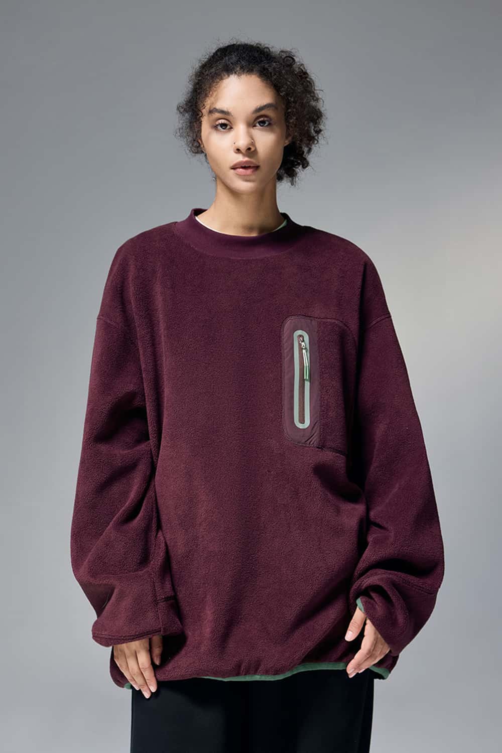 Premium Fleece Crewneck Sweatshirt - Red
