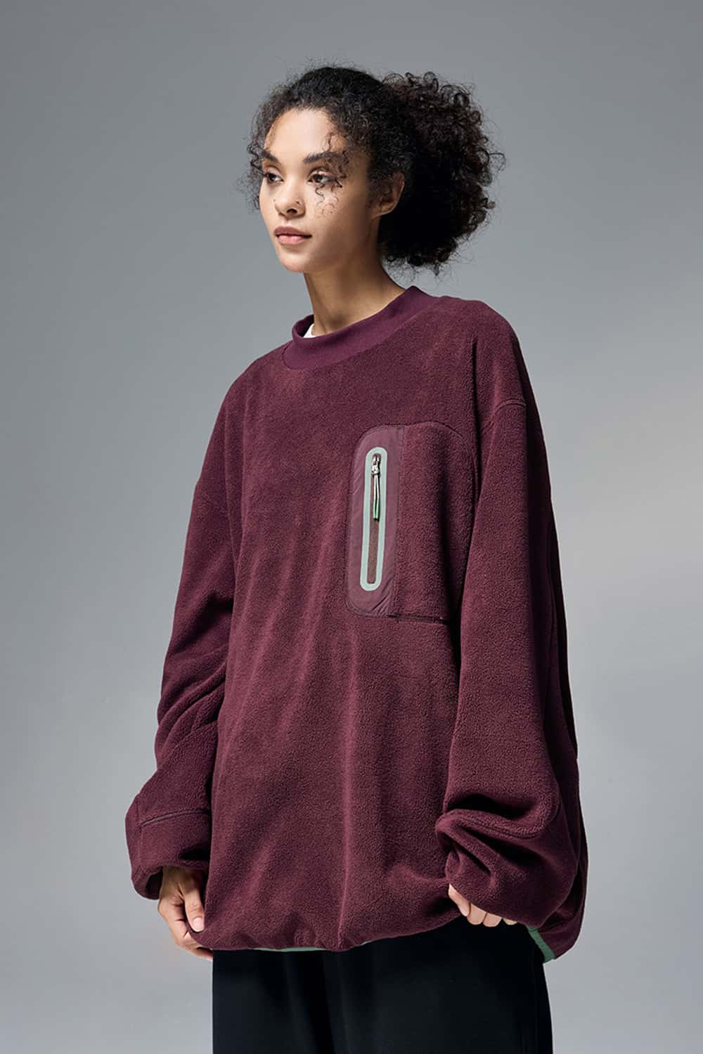 Premium Fleece Crewneck Sweatshirt - Red