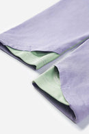 Cooling Color-Block Hooded Long-Sleeve Tee - Light Purple