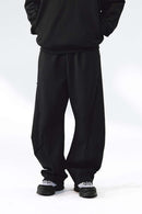 Performance Drawstring Curved Pants - Black