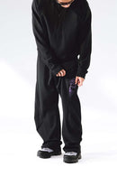 Performance Drawstring Curved Pants - Black