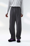 Performance Drawstring Curved Pants - Charcoal