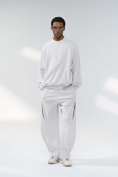 Performance Drawstring Curved Pants - Gray