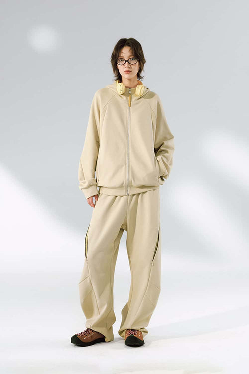 Performance Drawstring Curved Pants - Khaki